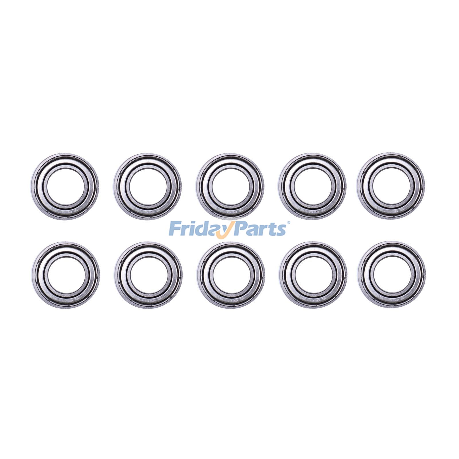 10 rodamientos de bolas de acero inoxidable S689-ZZ de 9 x 17 x 5 mm para motocicletas y vehículos.