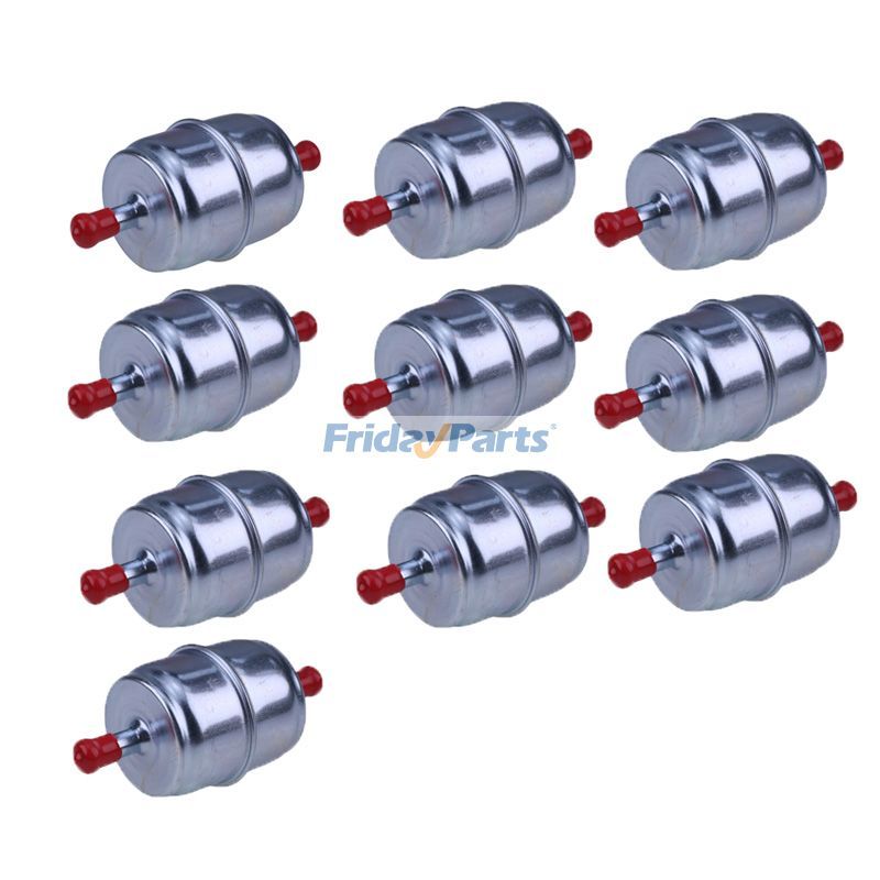 10 Pieces 3/8" Universal Metal Fuel Filter - Replaces Donaldson P550090 Fram G15 Fleetguard FF5006 WIX 33003 John Deere AT101565 Caterpillar CAT 130-4634 Hyster 1346283