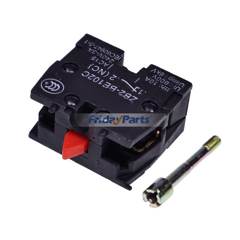 Lot de 10 modules de contact auxiliaire pour interrupteur à bouton Schneider ZB2-BE102 10 A 600 V 3 A 240 Vpour