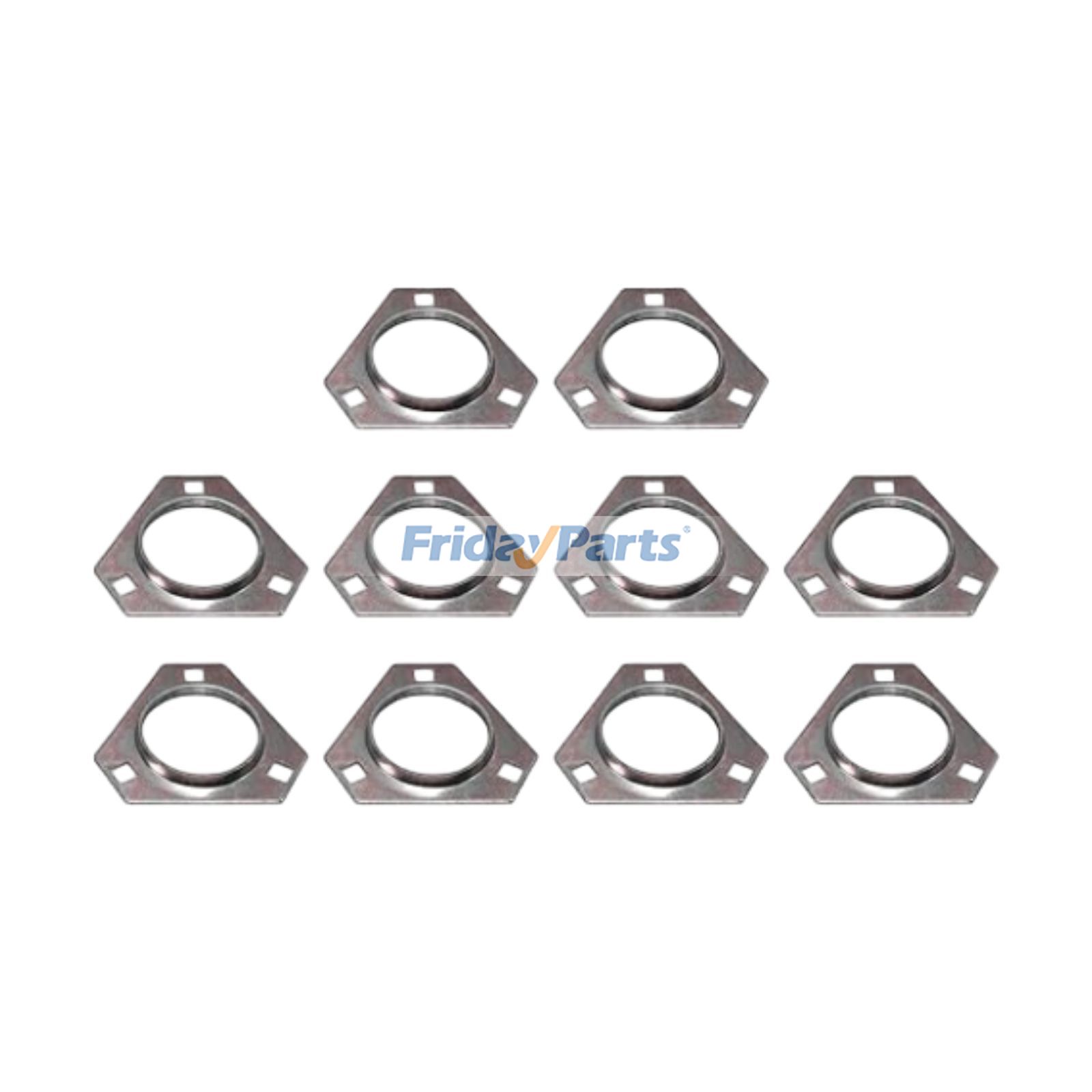 10 Pieces Bearing Flange Half H103264 for Yanmar 3TNE84 4TNE84 John Deere 6068 6090 6135 Engine 4300 4400 4410 4600 4700 Tractor
