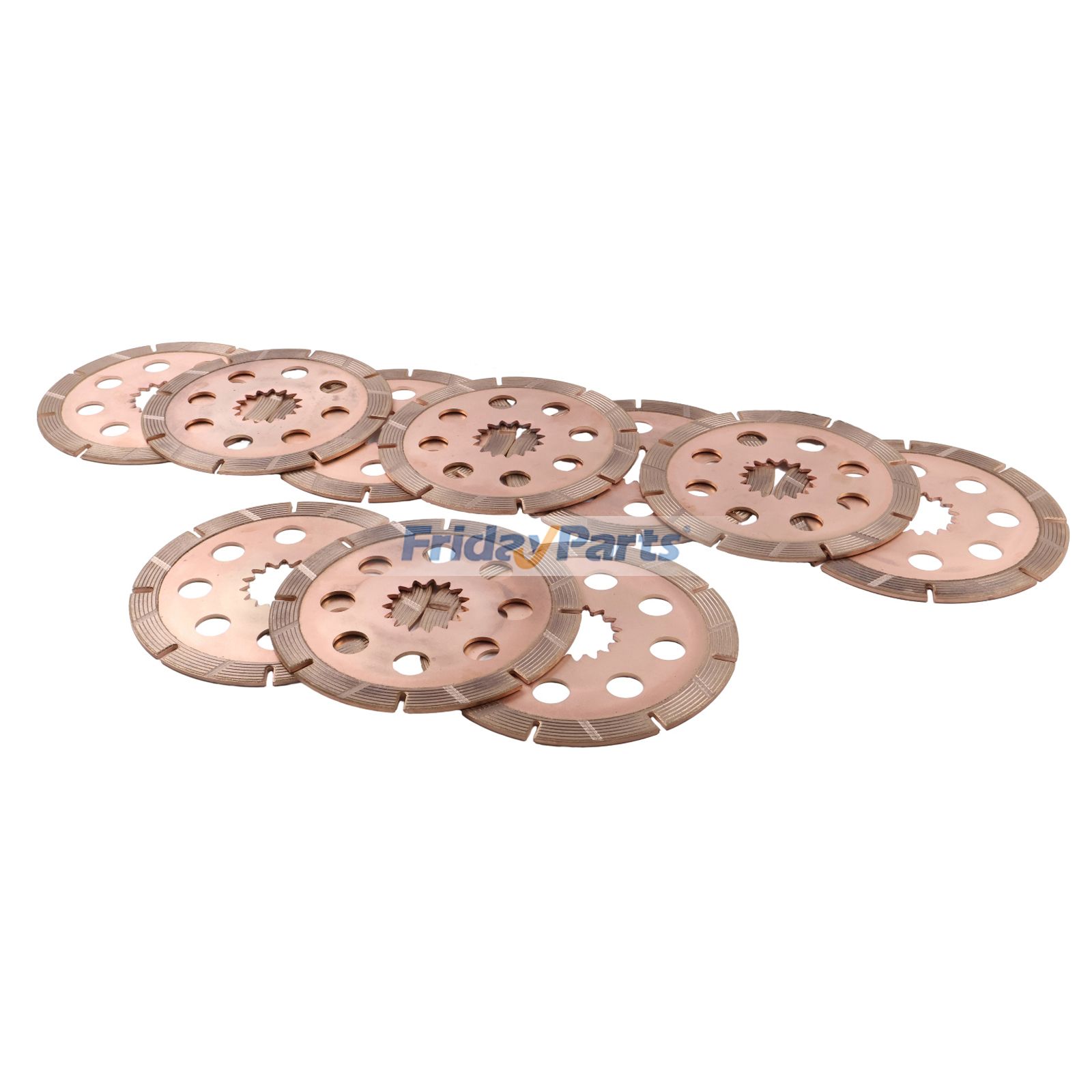 ブレーキ摩擦プレート 10個 45010218 ローダー 2CX 2CXL 2DX LE