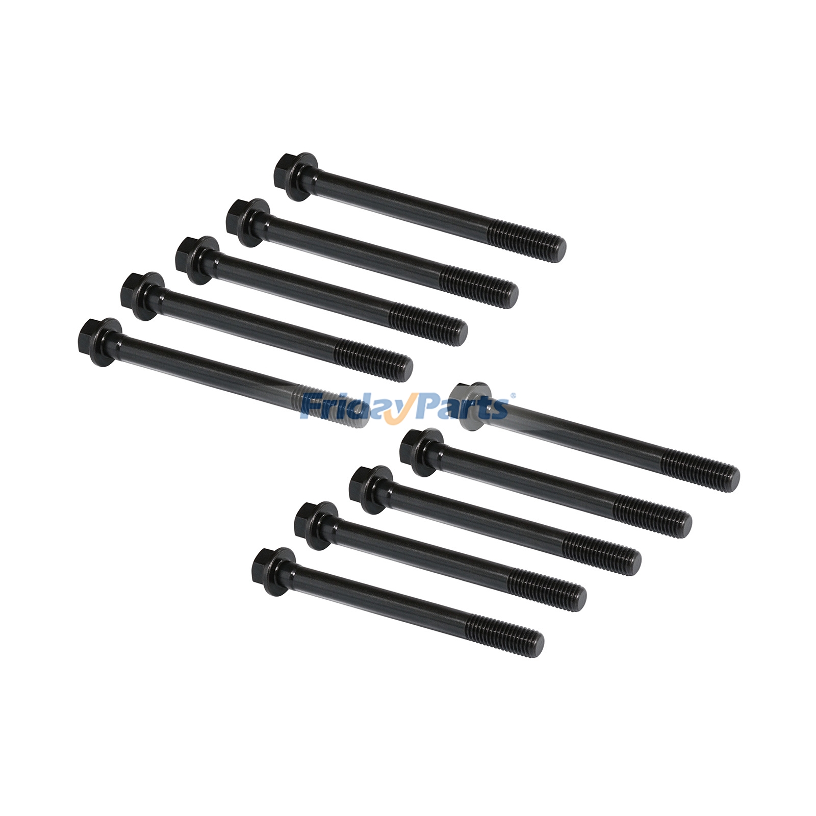 10 Pieces Cylinder Head Bolt 80910-76058-71 for Toyota Engine 5K Forklift 5FG10 5FG14 5FG15 5FG18 5FG20 5FG23 5FG25