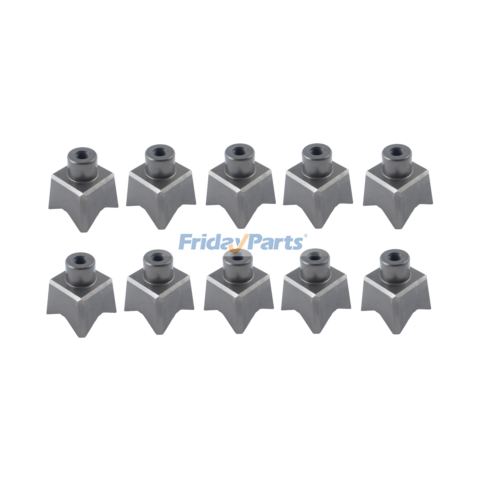10 Pieces Forestry Mulcher Teeth Replacement for Quadco QH10078T 22-0019