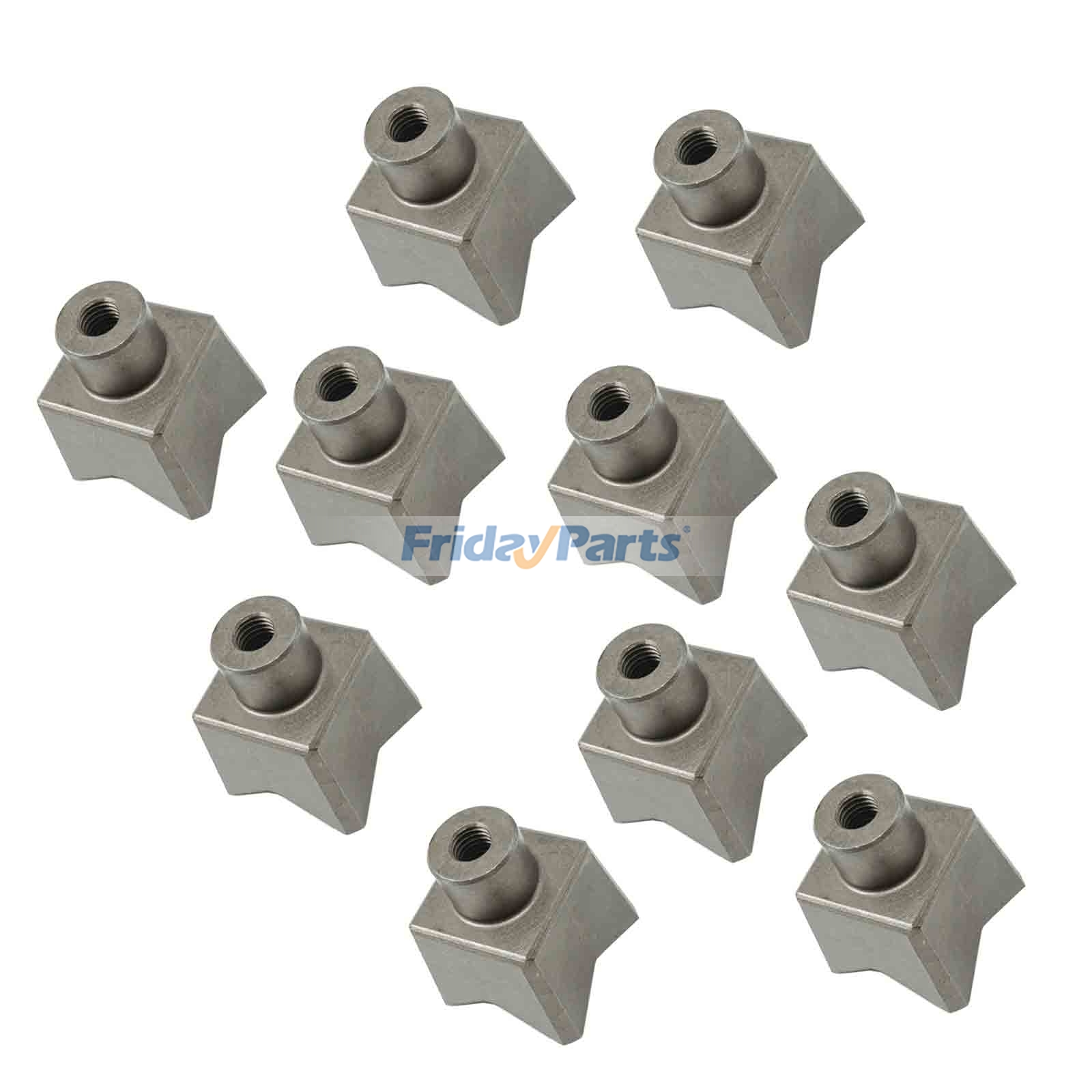 10 Pieces Forestry Mulcher Teeth Replacement for Quadco QH10078T 22-0019