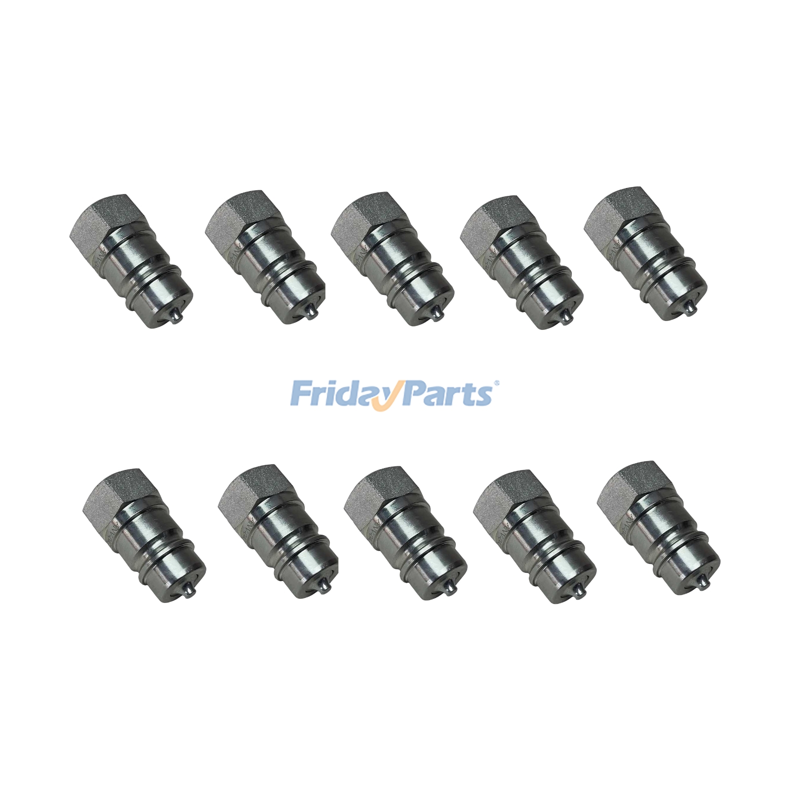 Lot de 10 raccords rapides hydrauliques AJ58437 pour moteurs John Deere 4045, 6068 et tracteurs 6125, 6145, 6405, 6415, 6605, 6615, 7505, 7515, 6110J, 6125J et 6145J