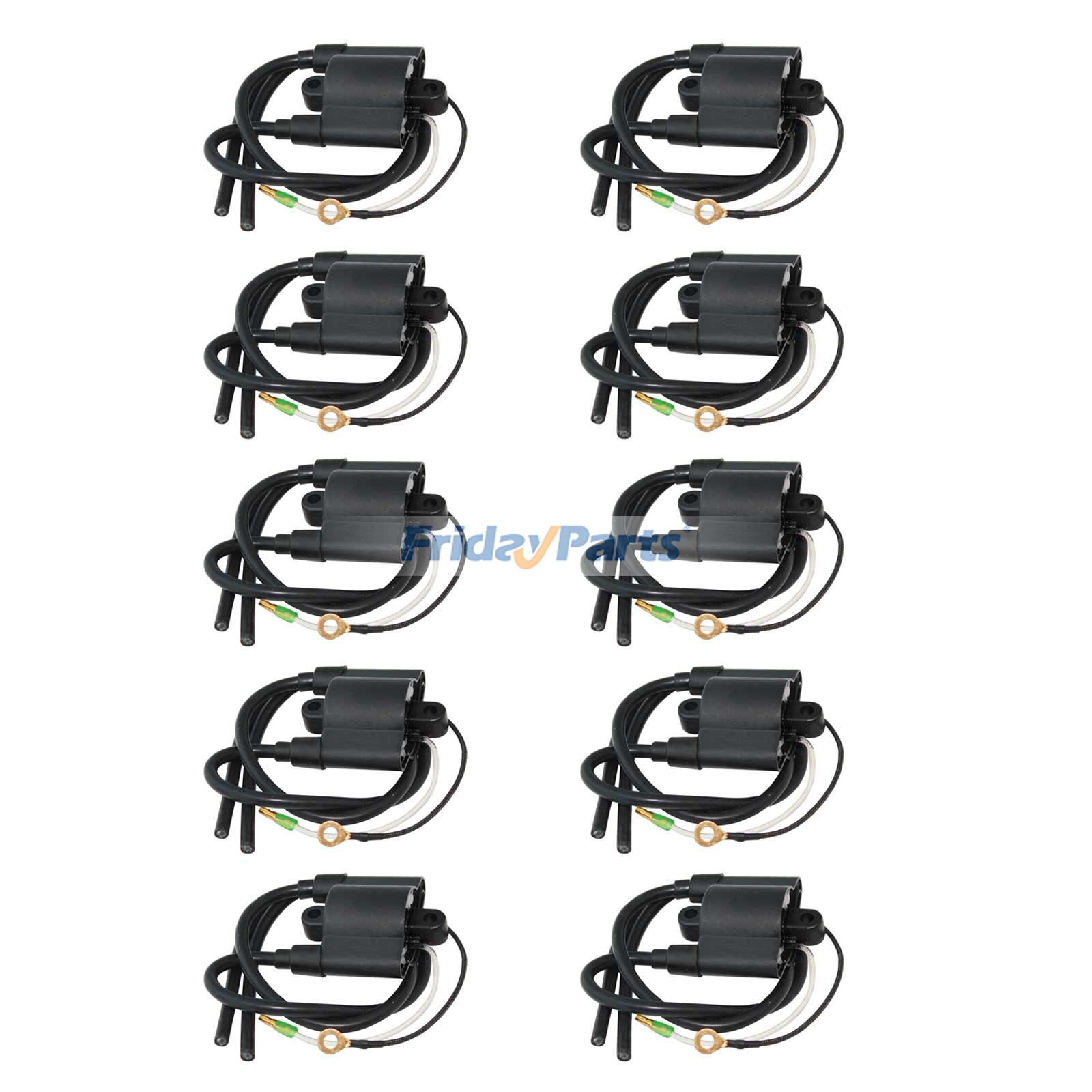 10 Pieces Ignition Coil 804271T 339-804271T for Mariner & Mercury Outboard 4-Stroke 90HP 2000-2005