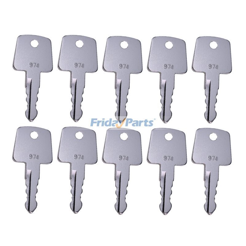 10 stück Zündschlüssel 974 2820-00003-0 für Sakai Asphalt Roller Verdichtung Ausrüstung Verdichter Loader Skidder Traktor Gabelstapler