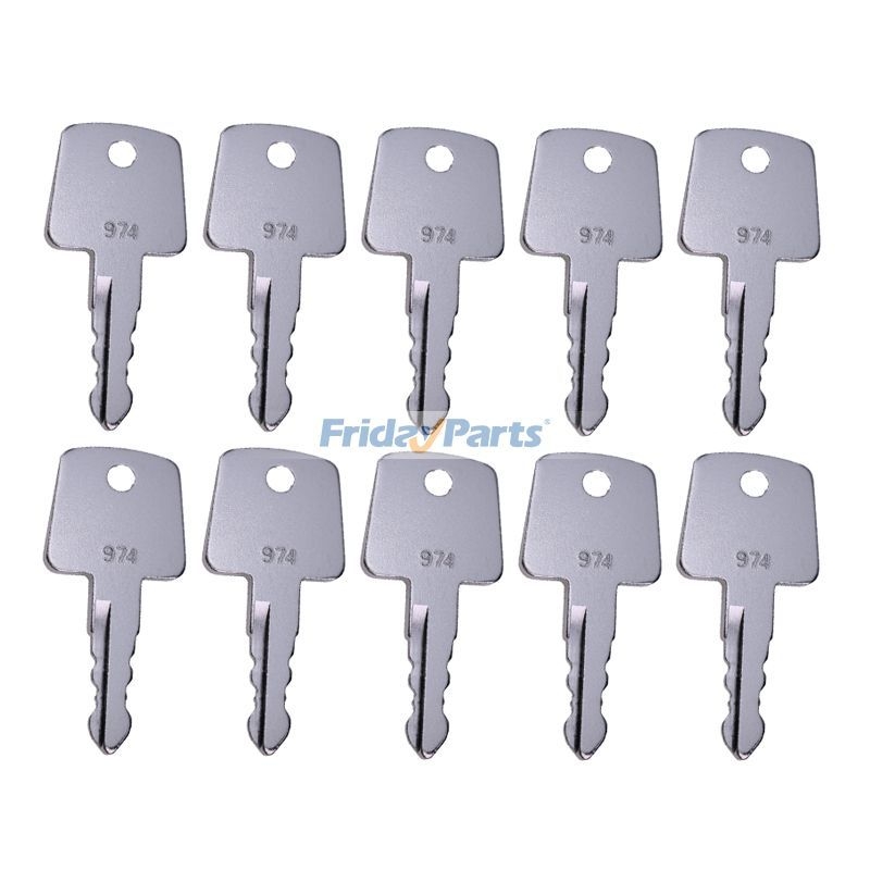 Compactor Keys 10 Pieces Ignition Key 974 2820-00003-0 for Sakai Asphalt Roller ...