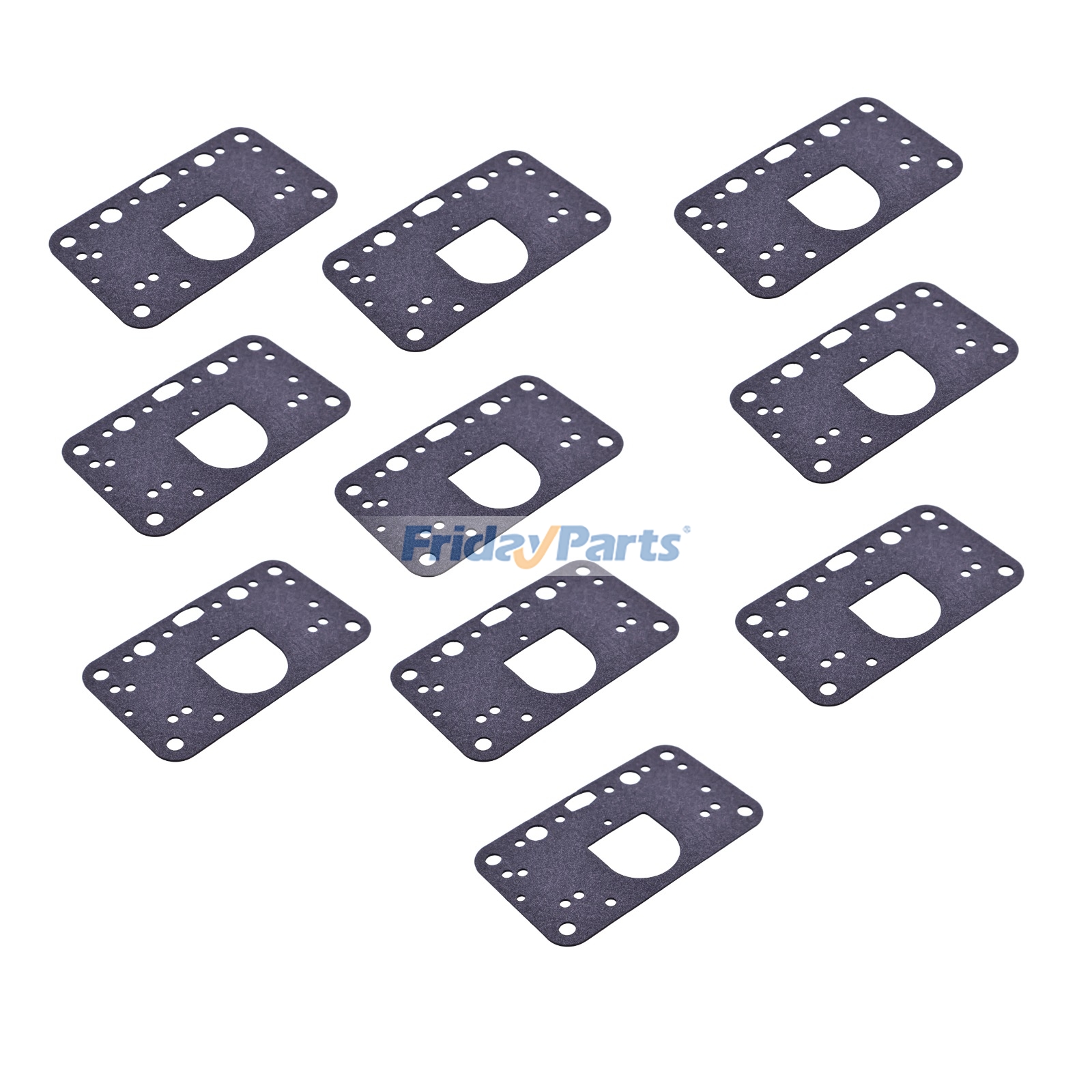10 Pieces Metering Block Gasket 108-89 for Holley Carburetor 2300 4150 4160 Two Circuit 4500 Series