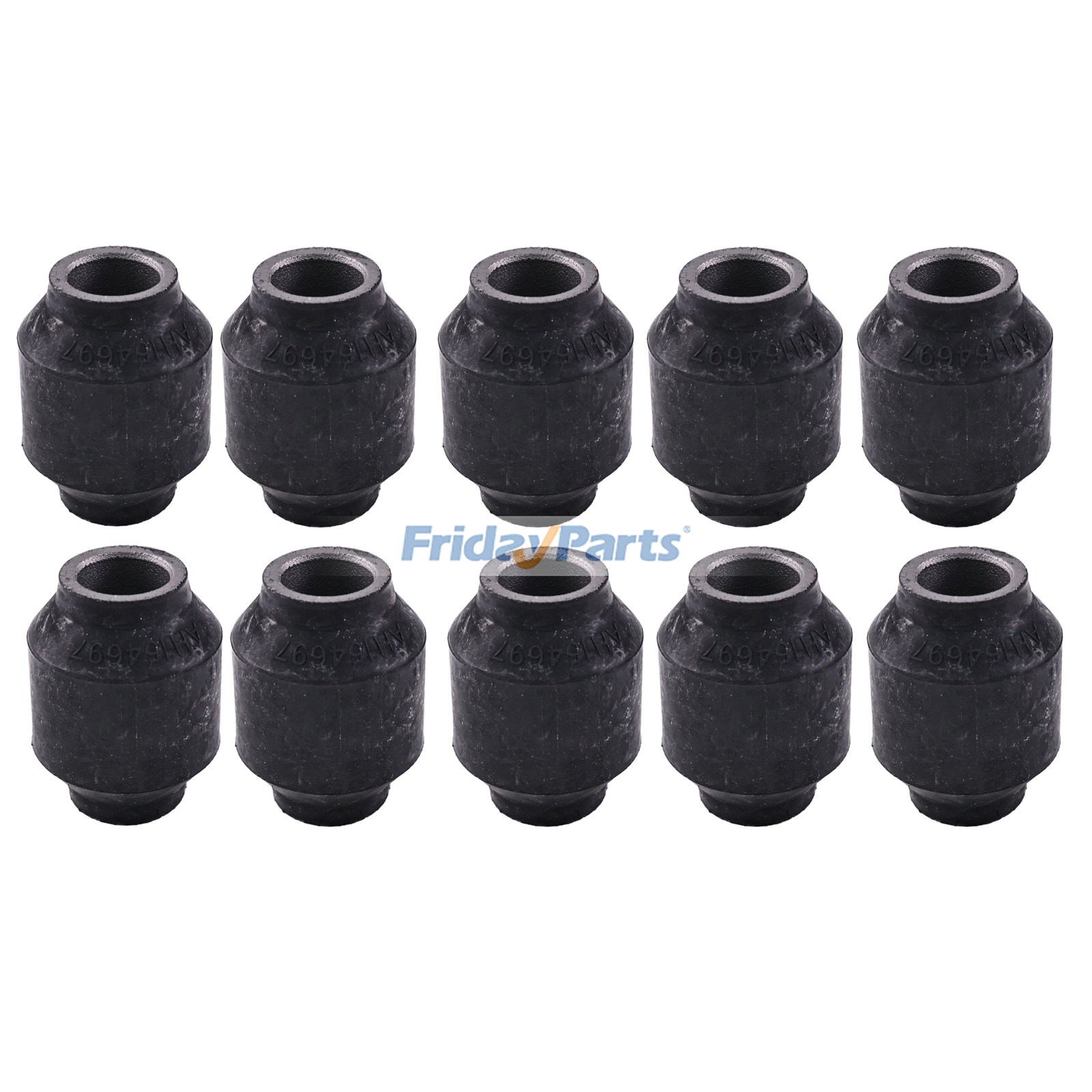 10 Pieces Chaffer & Sieve Rubber Bushing AH154697 for John Deere Engine 6068 6090 6135 Combine 1165 1175 1450CWS 1550CWS S660 S680 S760 S790