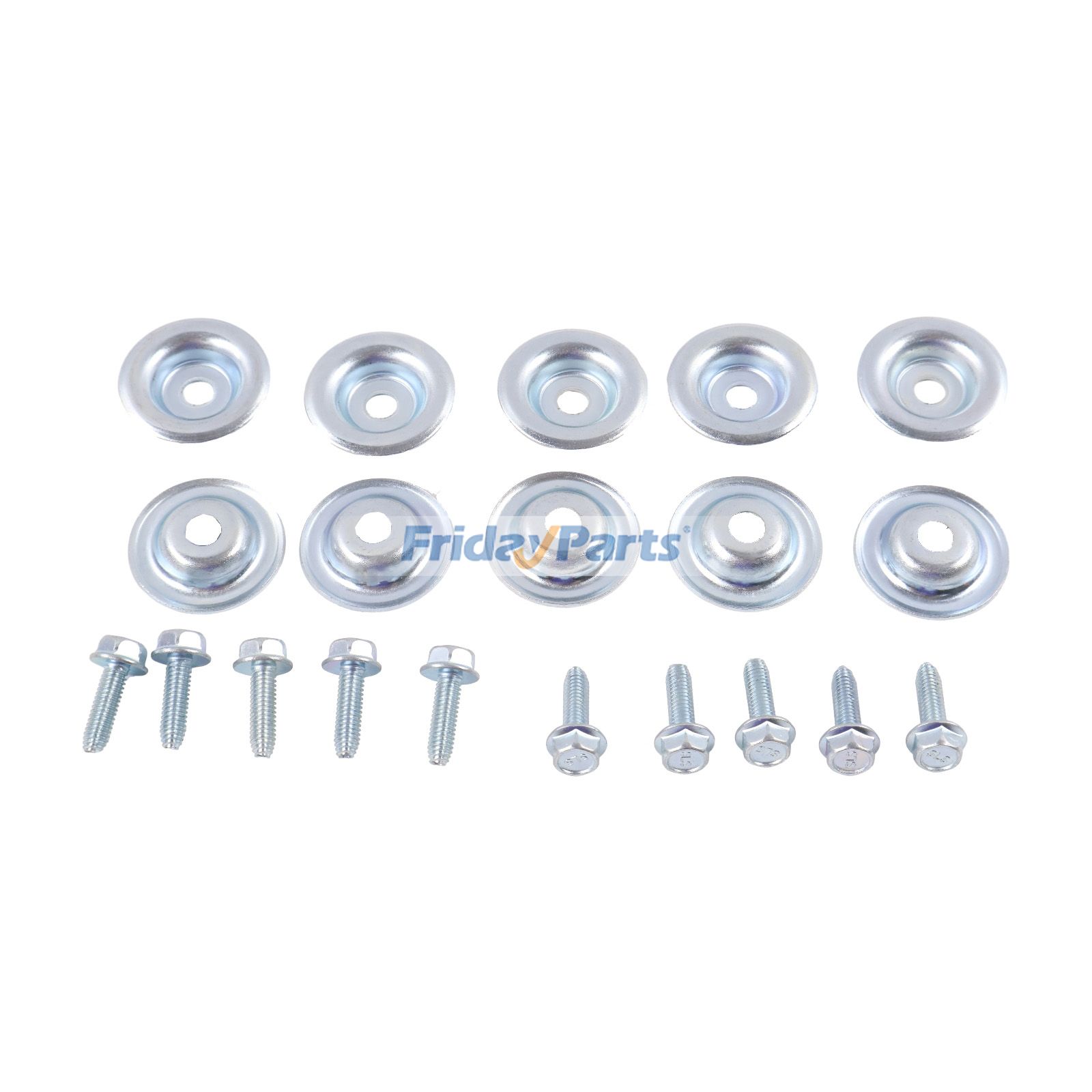 10 stück Skid Platte Tasse Washer & Metric Bolzen 7518529 7556065 für Polaris UTV RZR 1000 900 800 570 XP 2024-2021