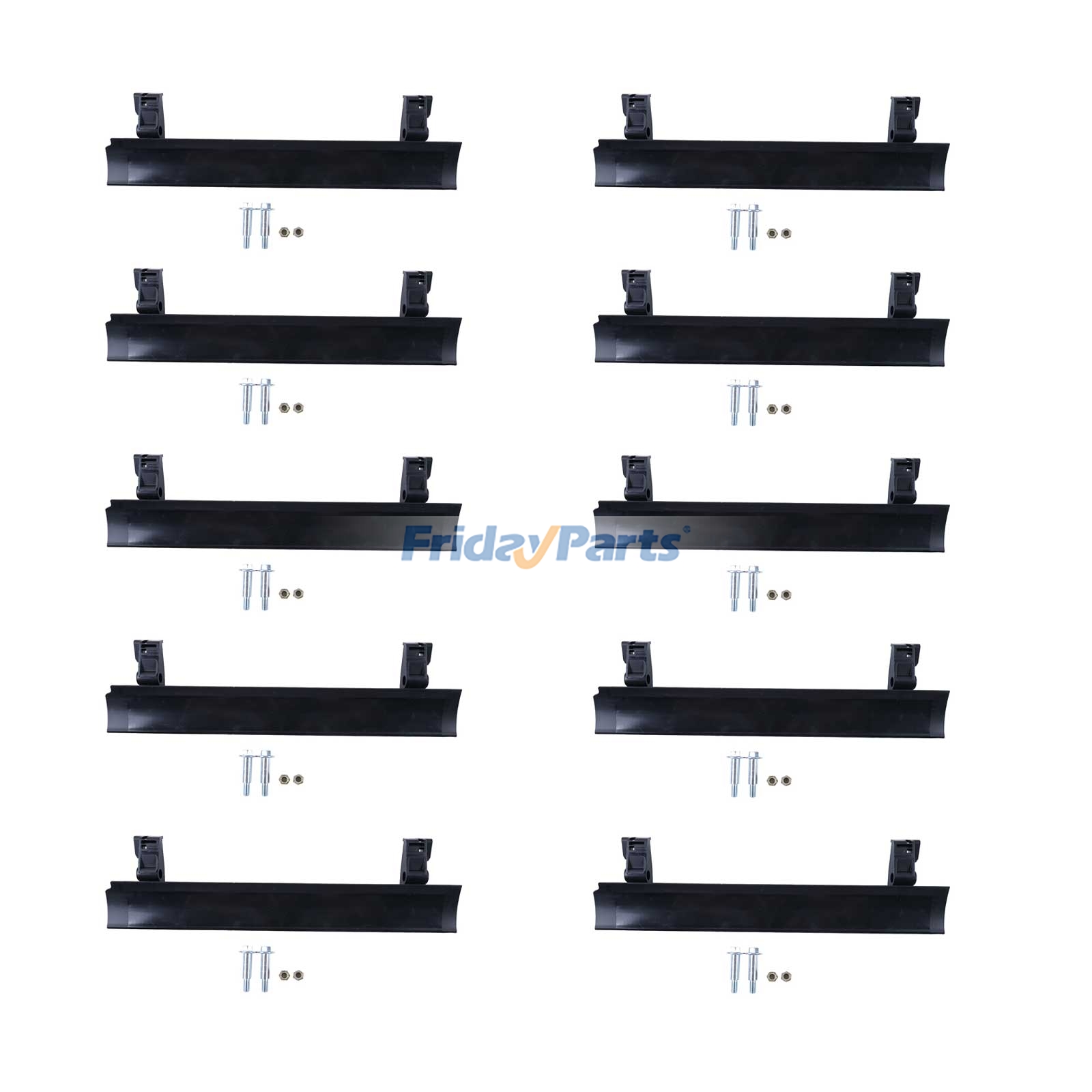 Kit de 10 grattoirs pour souffleuse à neige Toro 38752 38753 38754 38755 38756 38757 (références : 161-0963P, 133-5585P et 108-4884).