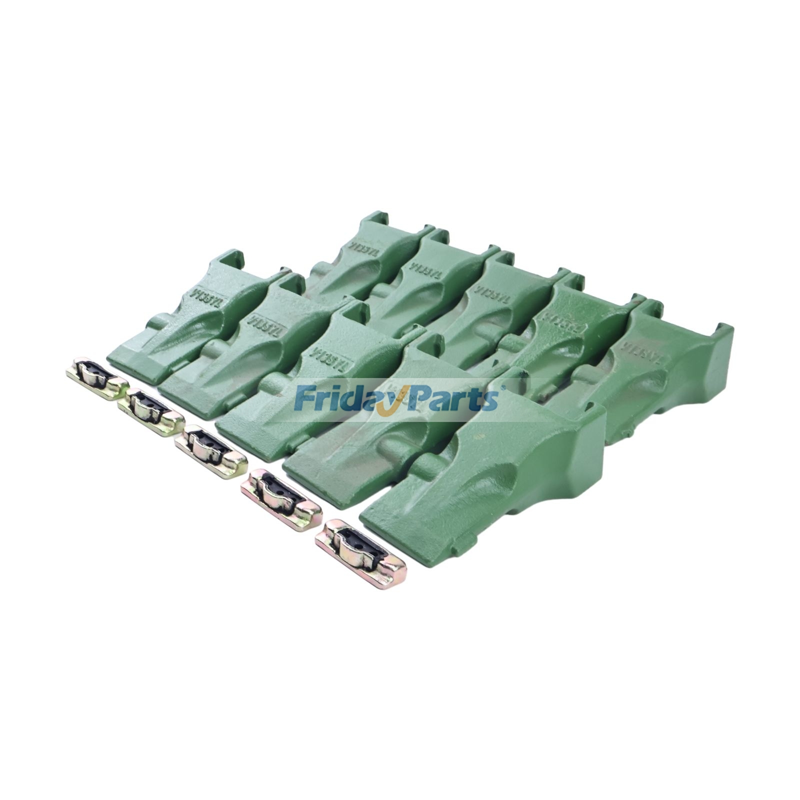 10 piezas V13SYL Dientes de tierra y pasador V13-17PN para dientes de cucharón de excavación de FridayParts