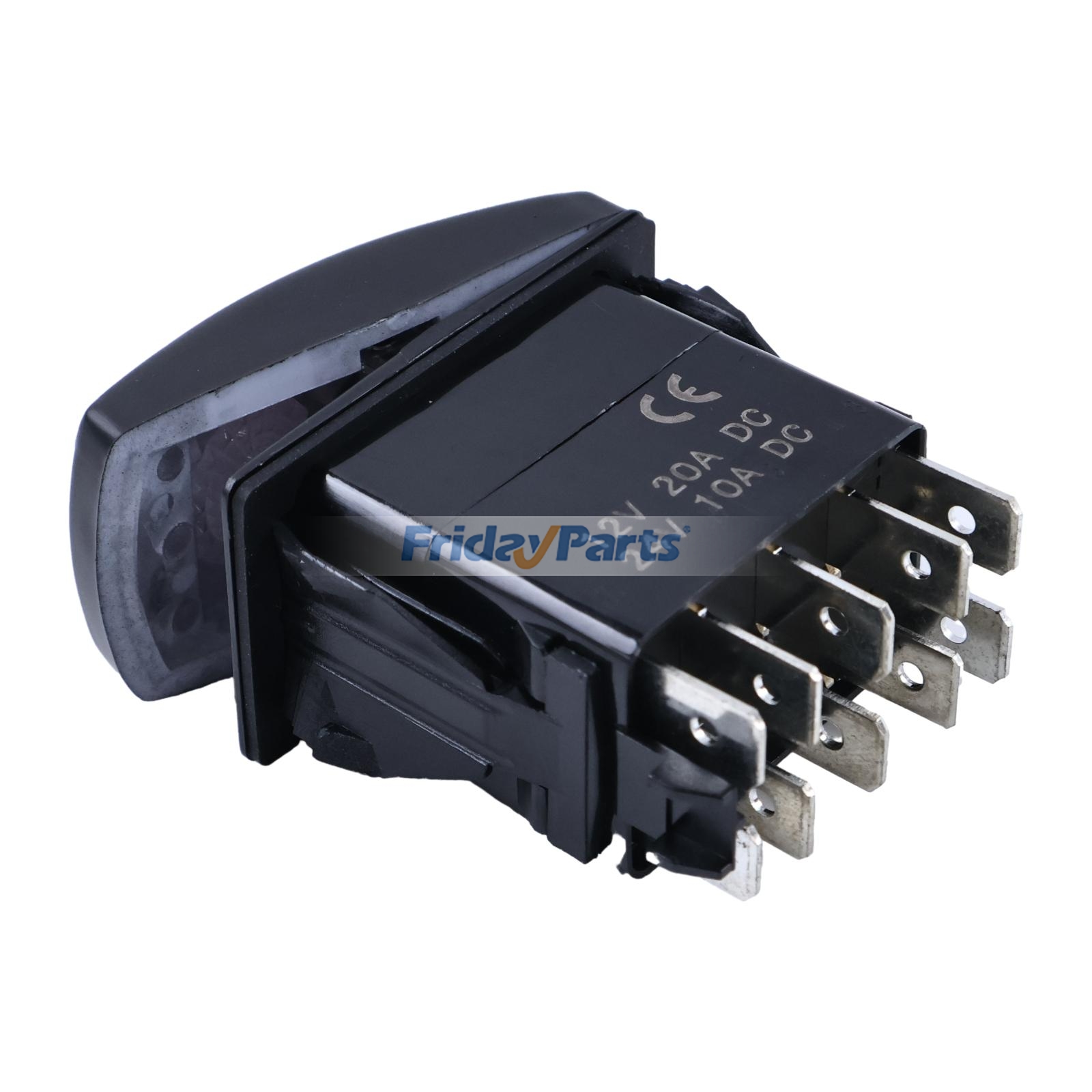 10 Pin On-Off Toggle/Rocker Switch AT368688 for John Deere Engine 4045 Loader 310G 310P 315J 315P 320P 325SL 410P 710J for less