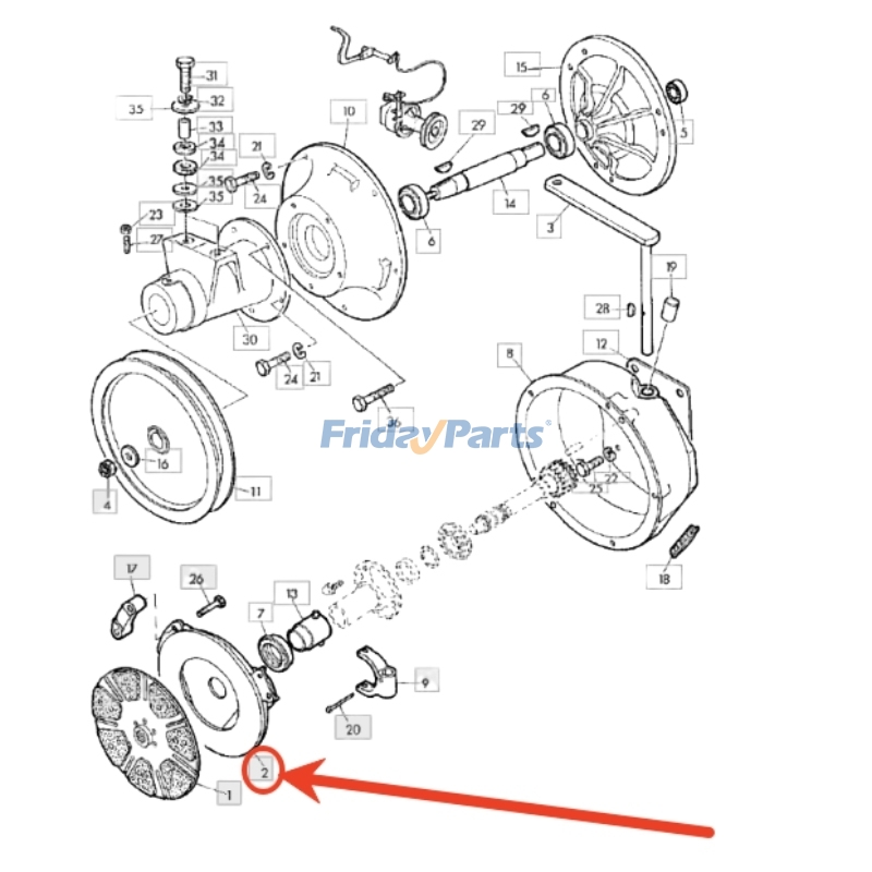 Placa de pressão de 10" AH65440 para colheitadeiras John Deere 1032, 1144, 6000, 930, 935, 940, 950, 960 e 970. para Colheitadeira