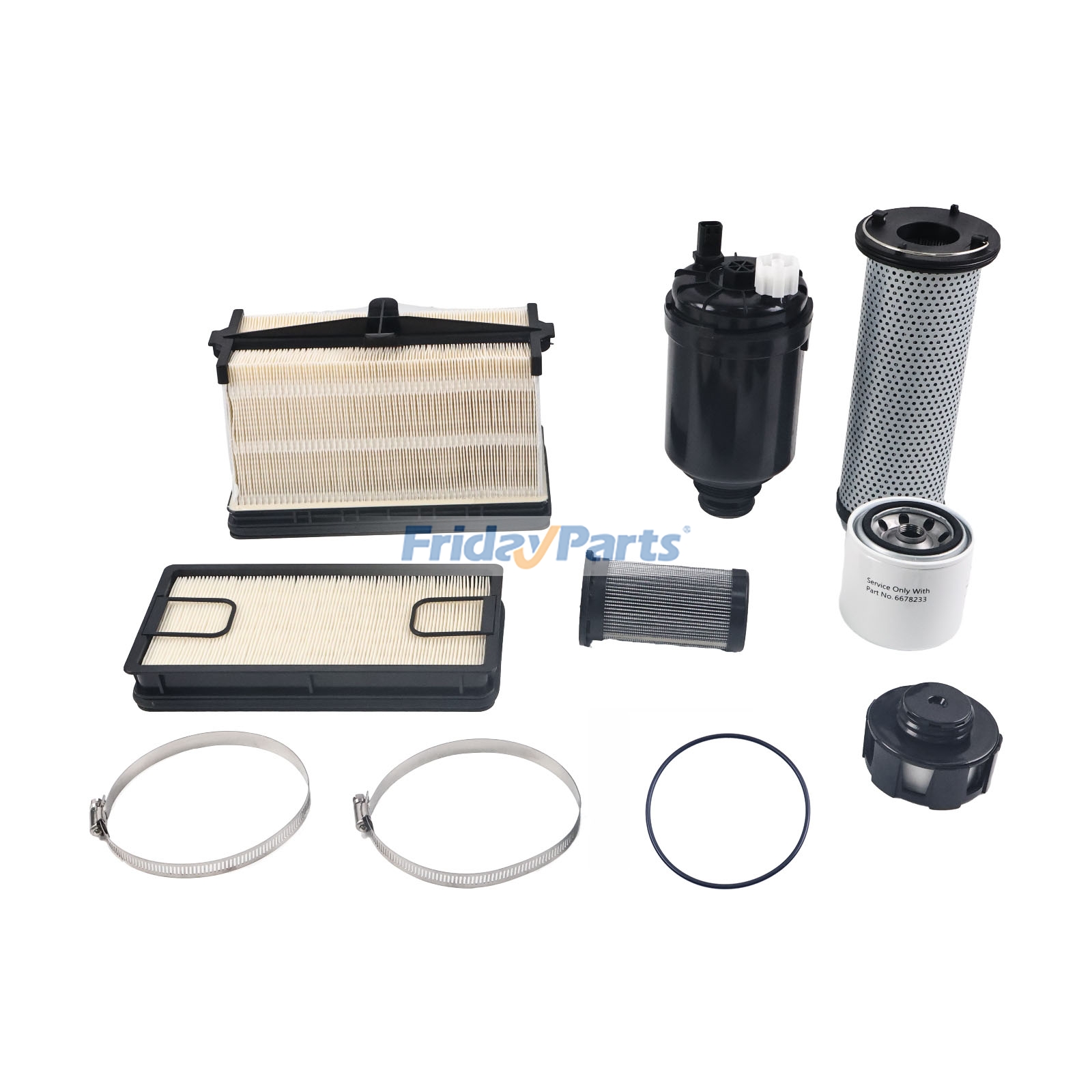 Kit filtro a cartuccia per manutenzione 1000/2000 ore, codice 7316229, per caricatore Bobcat S750 S770 S850 T750 T770 T870