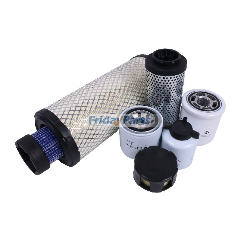 Kit de filtro de mantenimiento de 1000/2000 horas 7333703 para cargadoras Bobcat S550 S570 S590 T550 T590 de FridayParts