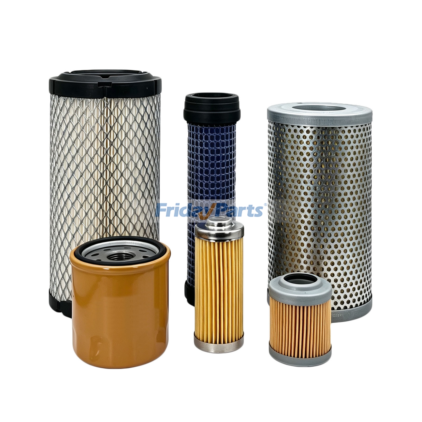 Wartungsfilter-Kit AT534484 für 1000 Betriebsstunden für John Deere 17P 17G und Hitachi Zaxis17U-5N Bagger