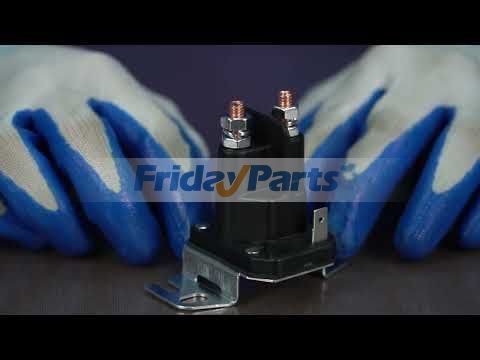 FridayParts 12V 3 Terminals Starter Solenoid for Trombetta Craftsman Husqvarna Troy-Bilt MTD