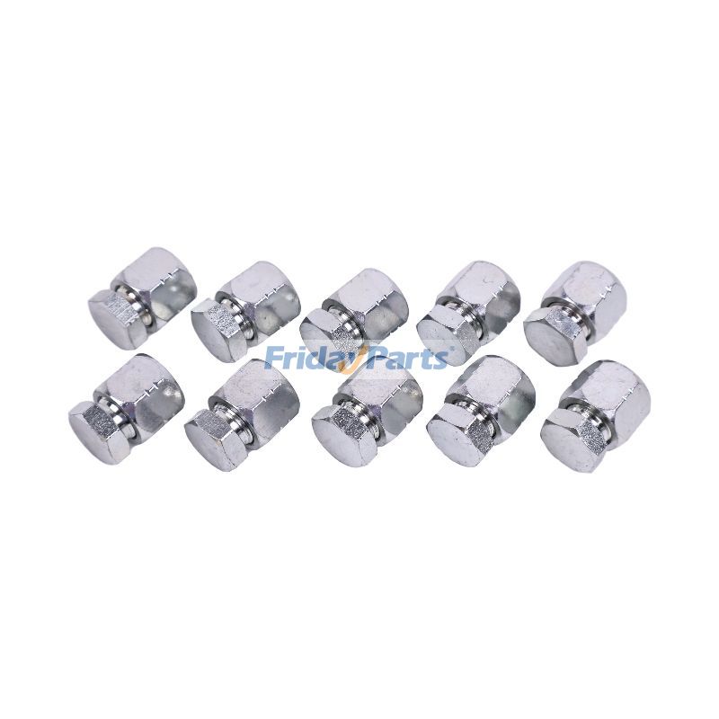 他ブランド用用10 個 3/8" JIC キャップとプラグ コンボ 油圧継手 2408-06 0304-C-06