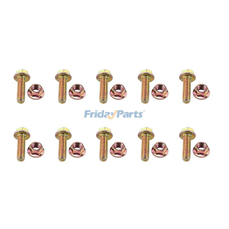 10 Pieces Catalytic Converter Bolt with Nut for Infiniti M37 FX35 Q50 G37 G35 Q60 M35 Nissan 370Z 350Z