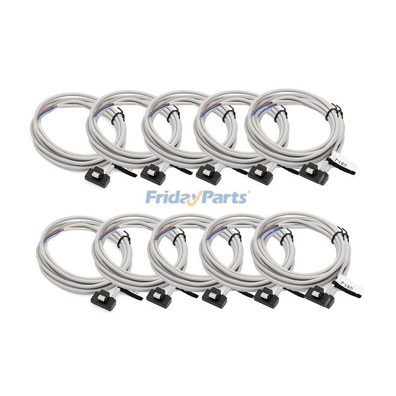 10 Pieces DC AC 5V-240V Aftermarket AirTac CS1-J Magnetic Sensor Switch for Pneumatic Cylinder