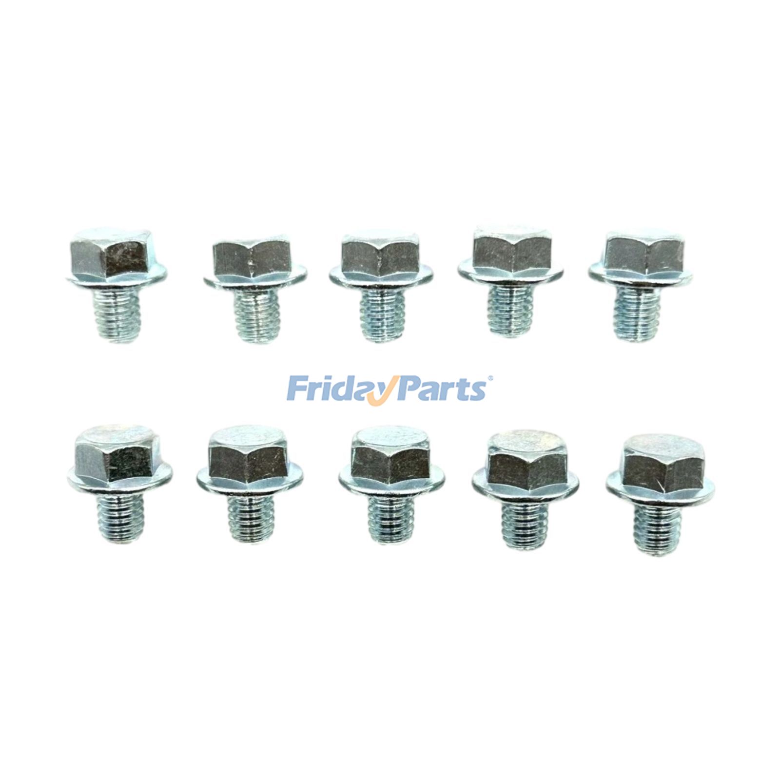 10 Pieces Flange Bolt 95701-06008-00 for 1982-1985 2002-2003 Honda Accord Civic