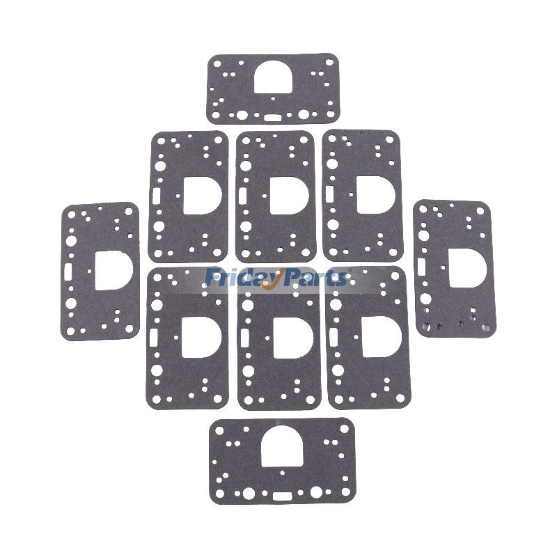 Holleyキャブレター2300 4150 4160 2回路4500シリーズ用メータリングブロックガスケット10個入り108-89