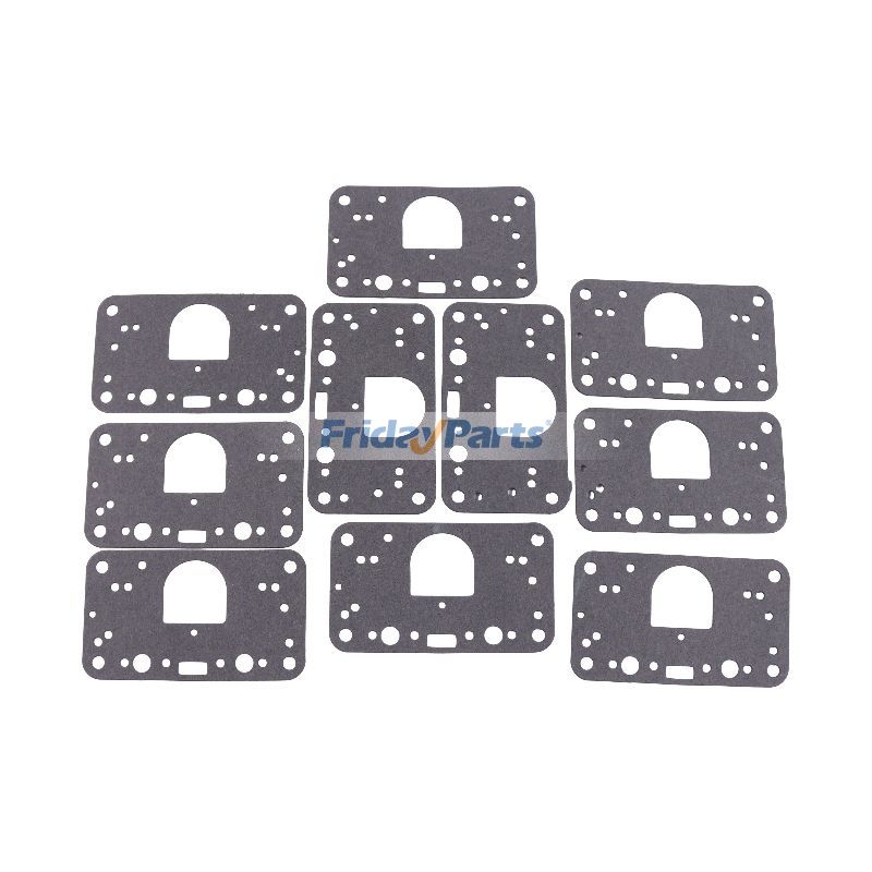 他ブランド用用Holleyキャブレター2300 4150 4160 2回路4500シリーズ用メータリングブロックガスケット10個入り108-89