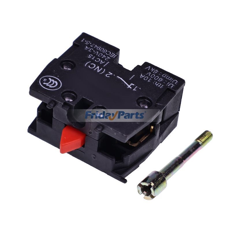 10A 600V 3A 240V ZB2 Style Normally Closed Contact Block 29732GT 29732 for Genie Boom Lift TMZ-50/30 TMZ-34/19 TZ50/30