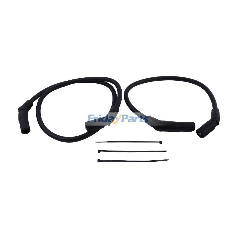 10mm Black Silicone Spark Plug Wires TONS-0915FLH-10MM for Harley Davidson Motorcycle 2009-2016 FLHR Road King