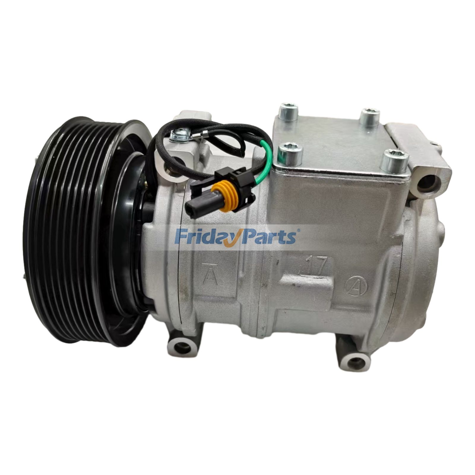 10PA17C 24V A/C Compressor AT172975 for John Deere Engine 4045 6068 6081 6090 Harvester 1070D 1170E 1270G 1470G 753G 759G