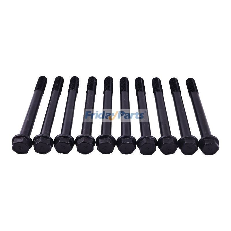 Lot de 10 boulons de culasse 4352126 pour moteur Kubota V3307 V3307-CR-T-E4B Jacobsen Tondeuse HR800pourPour Jacobsen