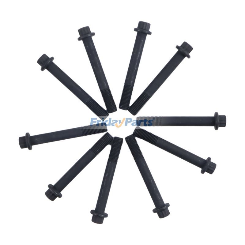Engine,Excavator 10Pcs Cylinder Head Bolt CASE