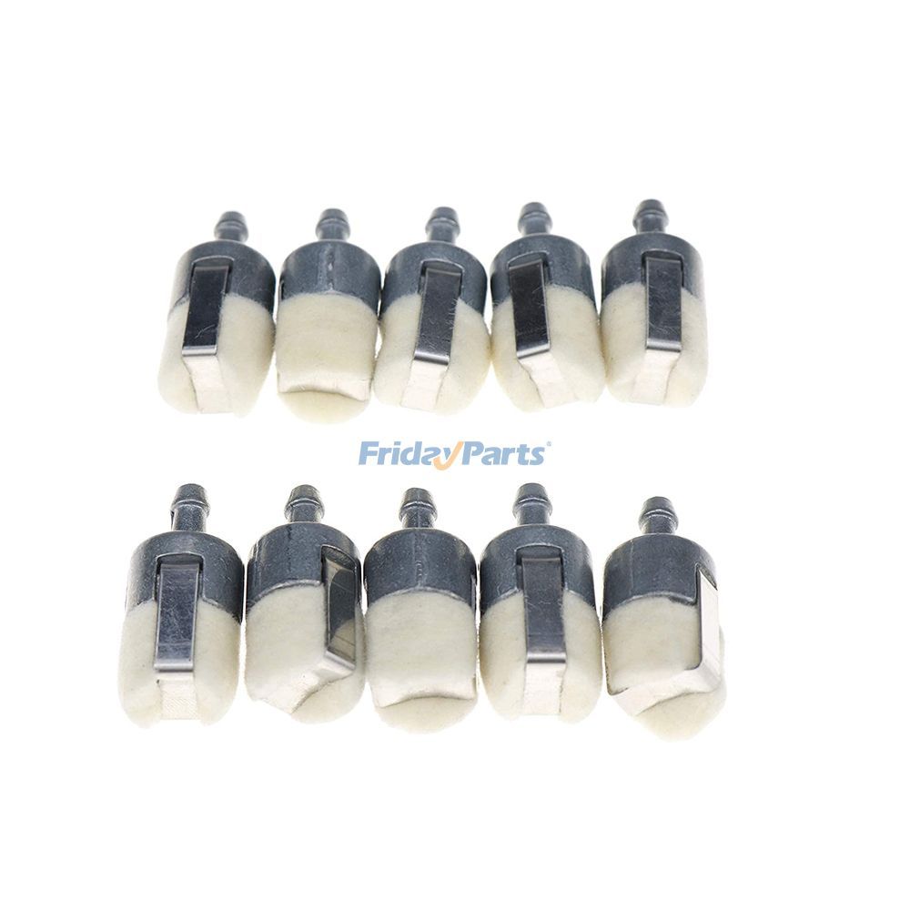 FridayParts 10 Stück Kraftstofffilter für Rototiller-Fadentrimmer