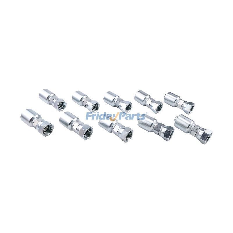 10PCS Hydraulic Hose Fitting With 5/8" Female JIC Swivel Thread 10643-10-08 for Parker