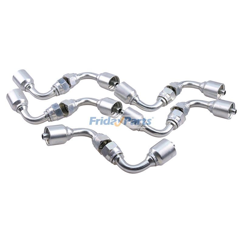 その他 1/2インチメスJICスイベル付き油圧ホース継手10個