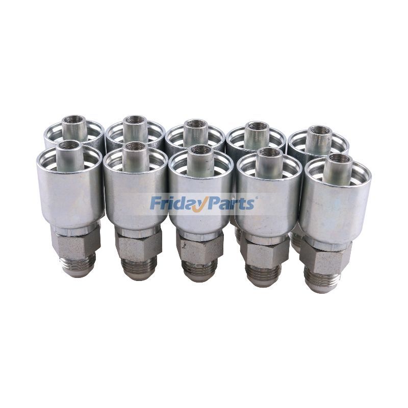 10 Pcs Hydraulic Hose Fitting With 1/2" Male JIC 10343-8-8 for Parker