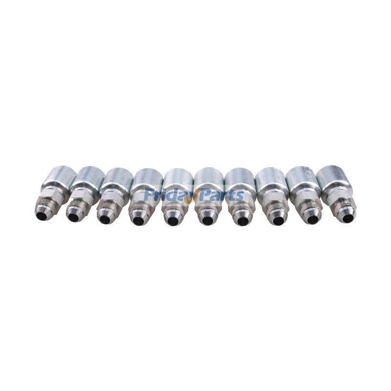FridayPartsの1/2インチ オス JIC 付き油圧ホース継手 10 個