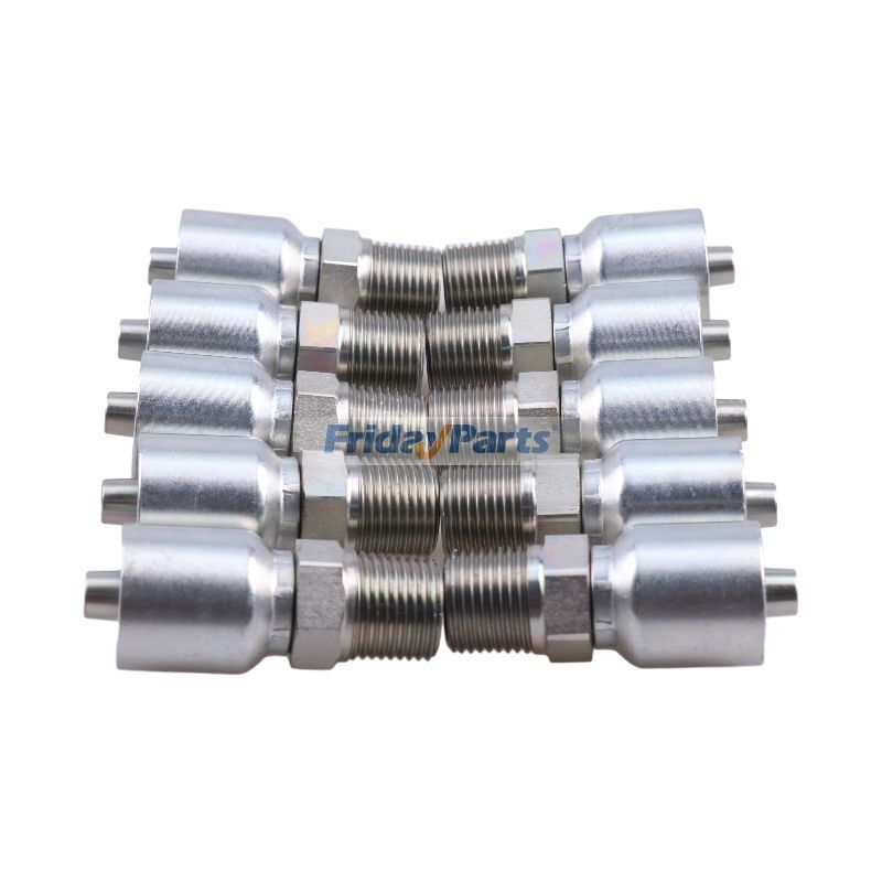 Parker用用10PCS 油圧ホース継手 1/2" NPT スレッド付き 10143-8-6 パーカー用
