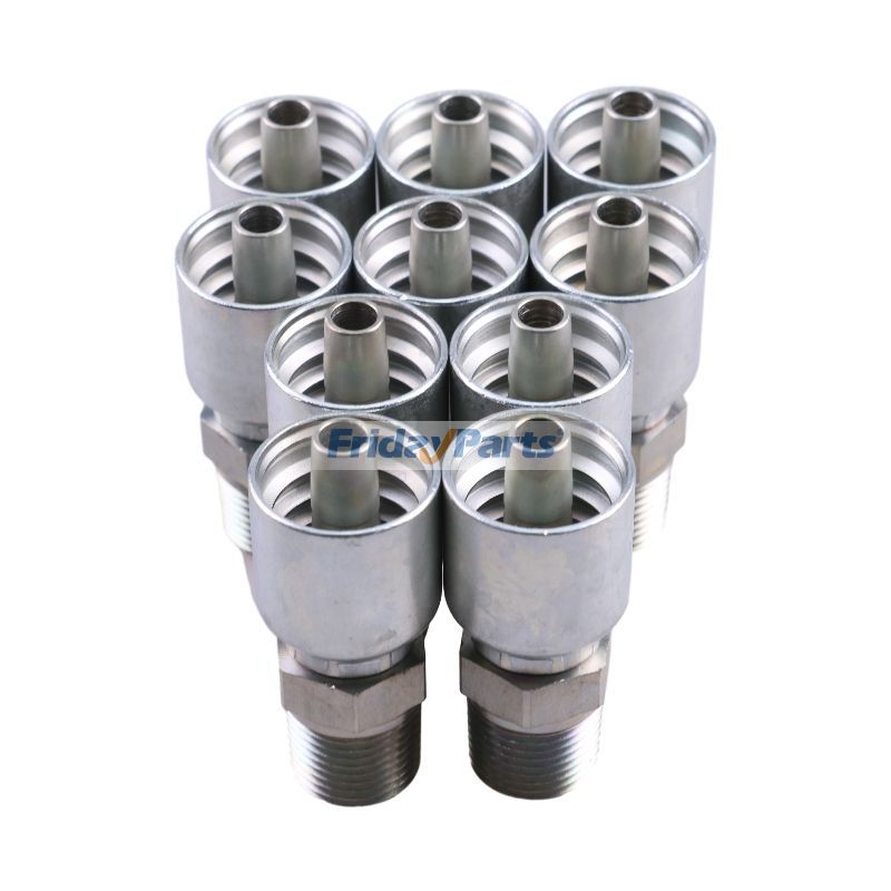 その他 1/2" NPT ねじ付き油圧ホース継手 10 個