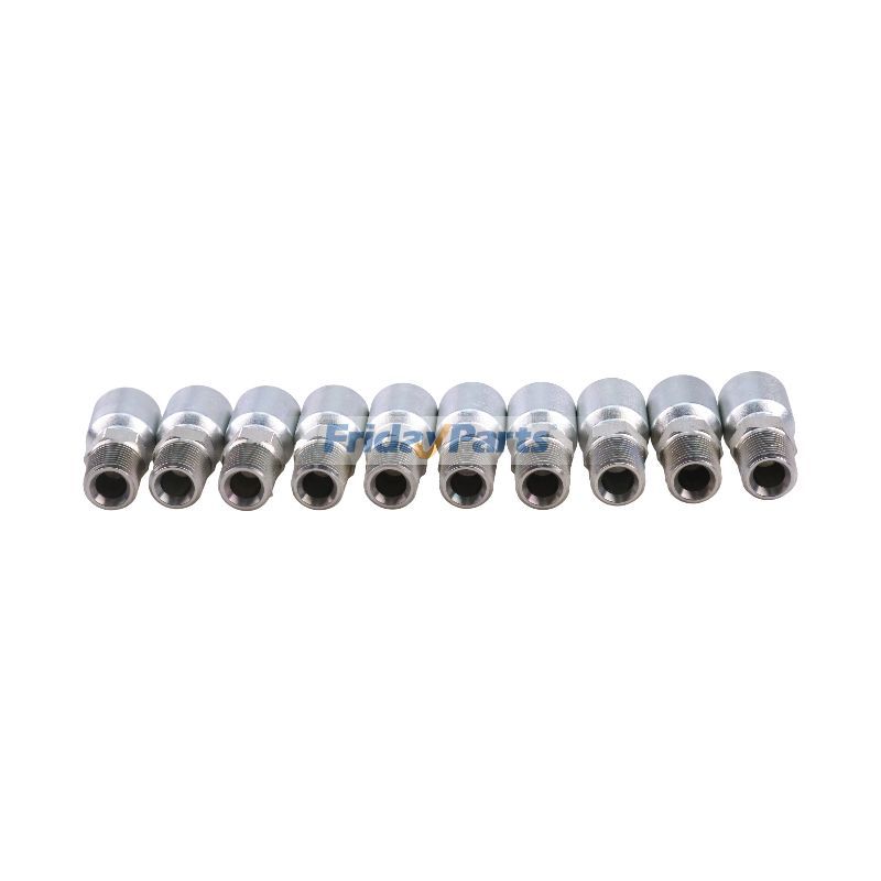 FridayPartsの1/2" NPT ねじ付き油圧ホース継手 10 個