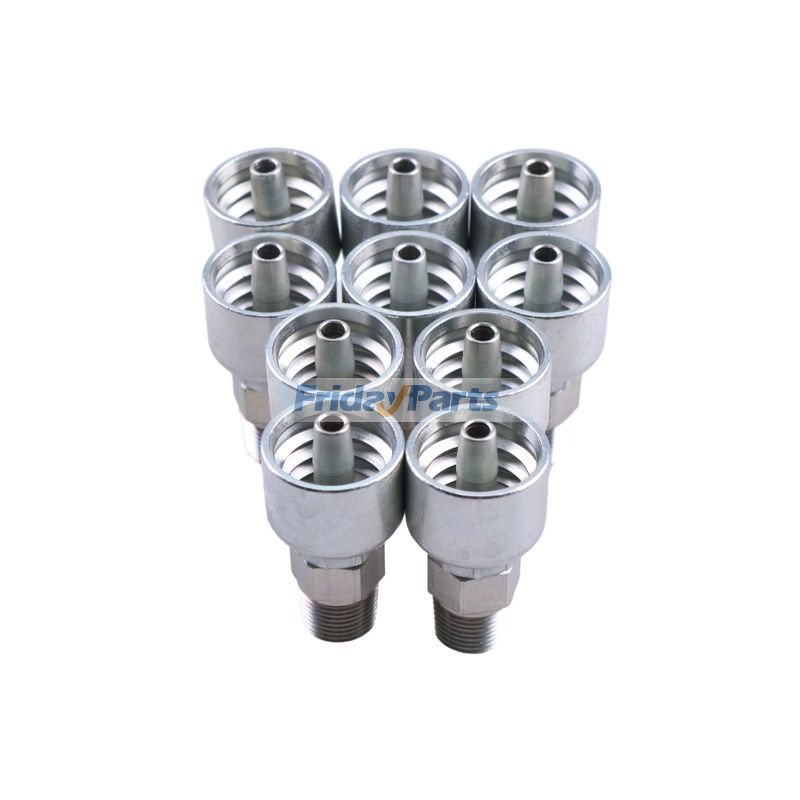 10 STÜCKE Hydraulikschlauchanschluss Mit 1/4 "Außengewinde 10143-4-4 für Parker