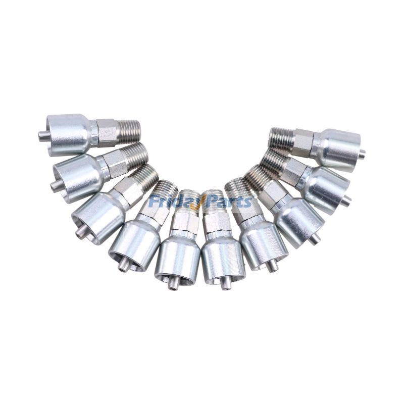 Raccord de tuyau hydraulique 10 pièces avec filetage mâle 1/4" Pour Parker