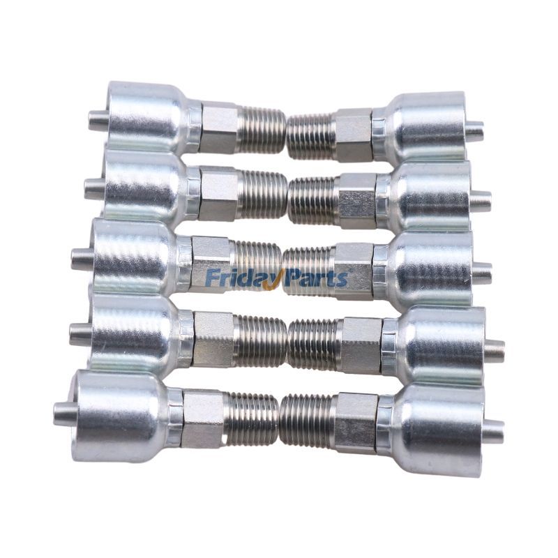 Raccord de tuyau hydraulique 10 pièces avec filetage mâle 1/4" 10143-4-4 pour ParkerpourPour Parker