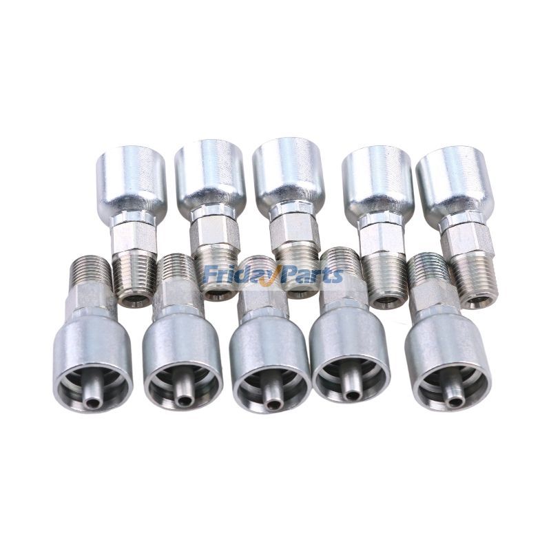 Raccord de tuyau hydraulique 10 pièces avec filetage mâle 1/4"pour Autres