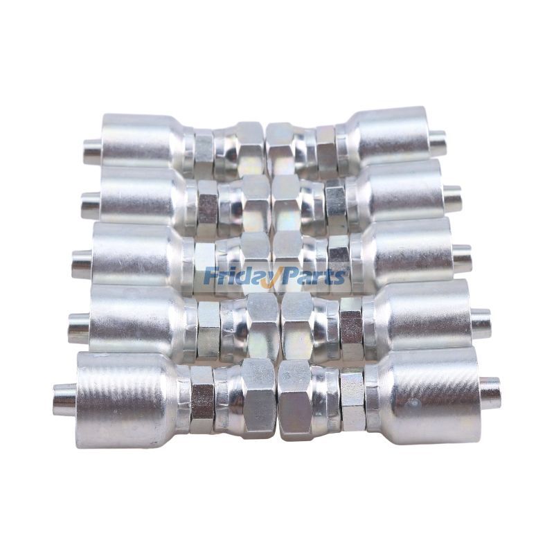 FridayParts 10 STÜCKE Hydraulikschlauchanschluss Mit 3/8 "Flachdichtungsgewinde