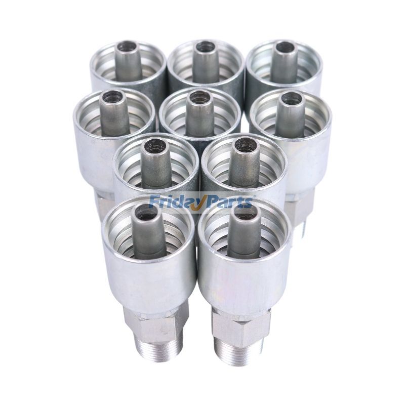 10PCS Hydraulic Hose Fitting With 3/8" Male Pipe 10143-6-6 for Parker