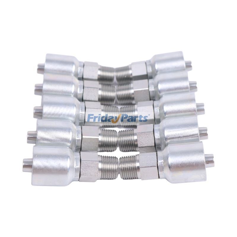 Parker用3/8インチオスパイプ付き油圧ホース継手10個