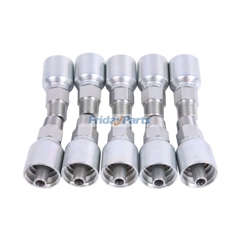 Parker用用10PCS 油圧ホース継手 3/8" オスパイプ付き 10143-6-6 パーカー用